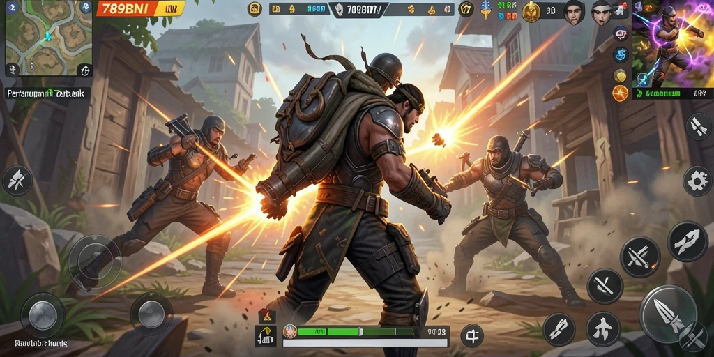 Gameplay seru dan menegangkan di dunia Battle Royale.