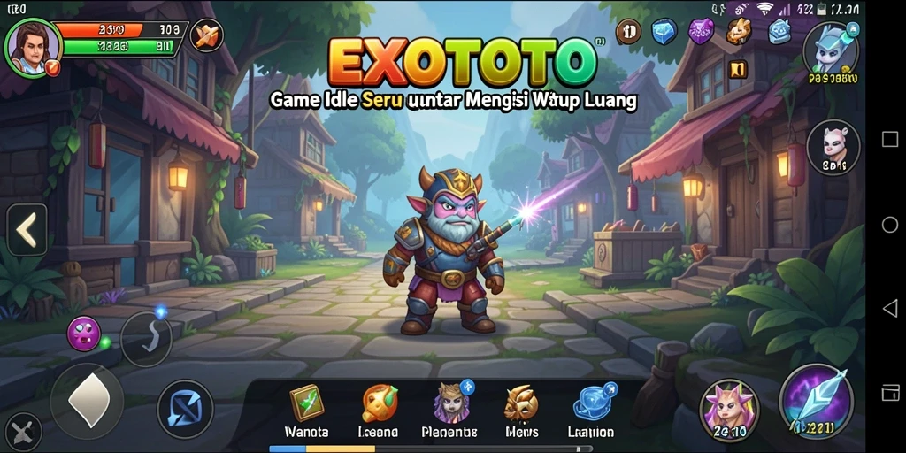 Tampilan menarik dari gameplay EXOTOTO yang mengasyikkan.