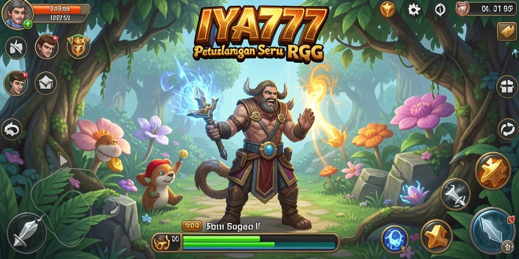 Gameplay seru IYA777 dengan karakter dan petualangan RPG.