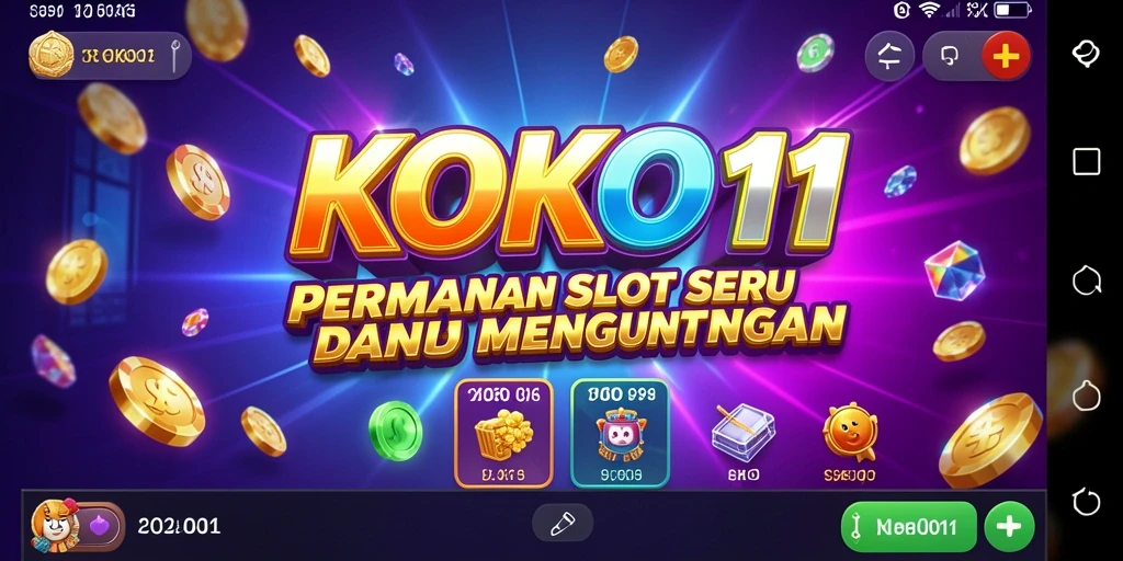Tampilan gameplay Slot KOKO11 yang penuh warna dan menarik.