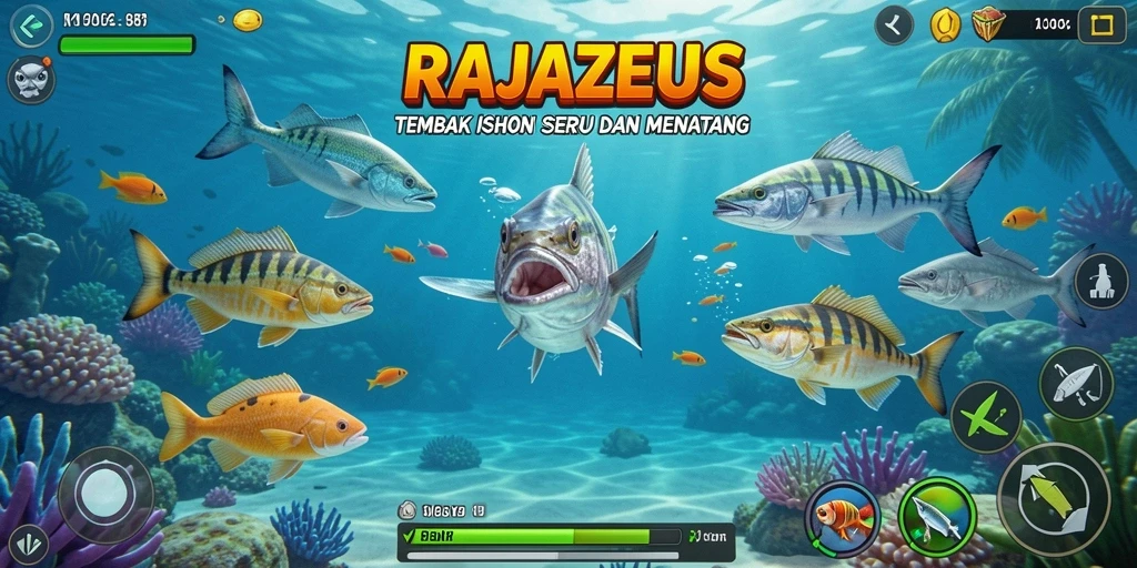 Tampilan gameplay RAJAZEUS yang seru dan menantang.