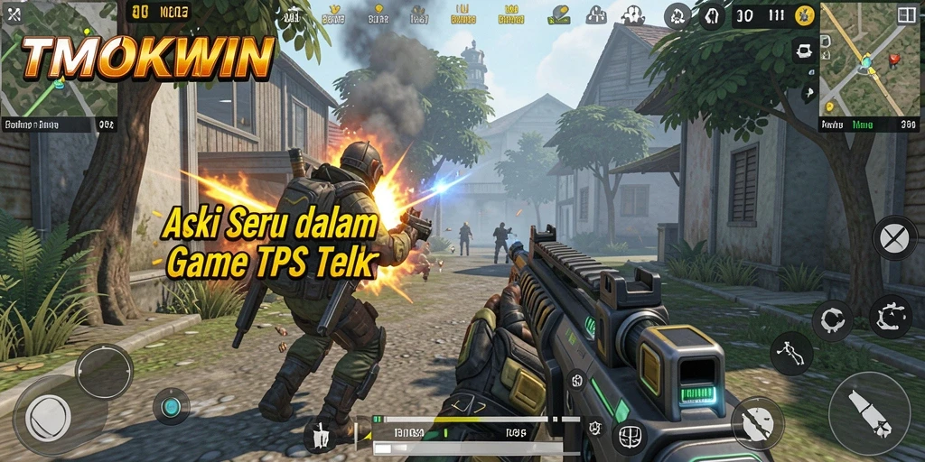 Tampilan gameplay TPS seru dan menantang di TMOKWIN.