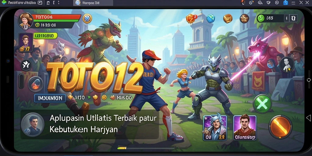 Tampilan antarmuka aplikasi TOTO12 yang intuitif dan modern.